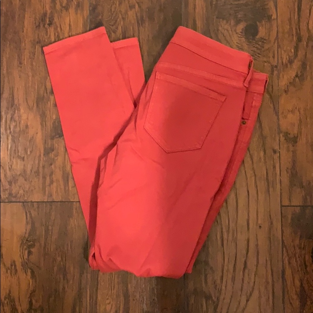 Rust Colored Mid-Rise Skinny